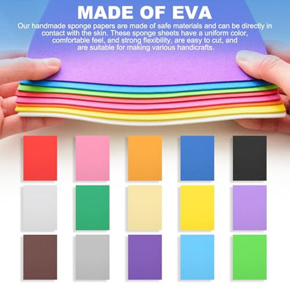 PATIKIL 10 Pcs Light Blue EVA Foam Sheets, 12 x 8 Inches Foam Sheets for Crafts Flexible DIY Handcraft Scrapbooking Art Supplies, 20x30cm - color: Light Blue, size: 11.8" x 7.87"