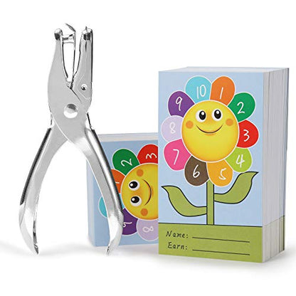 ONEDONE Punch Cards 400 Pack Behavior Incentive Awards for Kids Students Teachers Home Classroom School Business