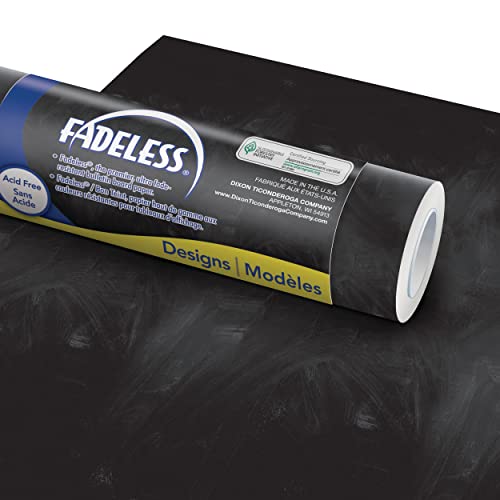 Fadeless Bulletin Board Paper, Fade-Resistant Paper for Classroom Decor, 47.25” x 12’, Chalkboard, 1 Roll - color: Chalkboard, size: 12 ft