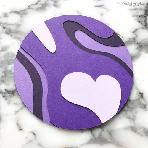 Cardstock Warehouse Colorplan Purple Cardstock Paper – 25 Sheets, 8.5 x 11" – 100 lb. / 270 GSM Premium Matte Cover Cardstock for Invitations, Card Making, Scrapbooking & DIY Projects - color: Purple