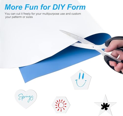 Magnetic Dry Erase Whiteboard Wallpaper, 18" x 39" Self-Adhesive Magnetic Whiteboard Sheet for Wall, Cut-to-Size White Board Film for Planning, Scheduling, Office, Kitchen & Home Organization - size: 17.7" x 39.4"