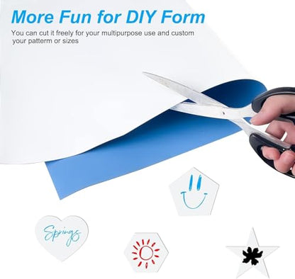 Magnetic Dry Erase Whiteboard Wallpaper, 18" x 39" Self-Adhesive Magnetic Whiteboard Sheet for Wall, Cut-to-Size White Board Film for Planning, Scheduling, Office, Kitchen & Home Organization - size: 17.7" x 39.4"