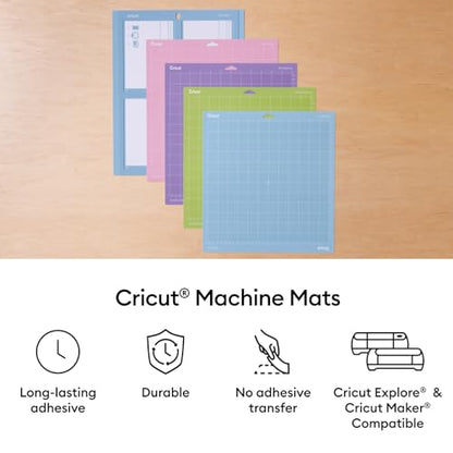 Cricut StandardGrip Cutting Mat Pack (6 Count, 12in x 12in) - for Explore & Maker Machines - size: 12x12, style: 6 Count