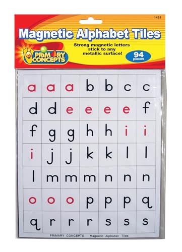 Teacher Primary Concepts AA1421 Magnetic Alphabet Tiles for Grades K-3