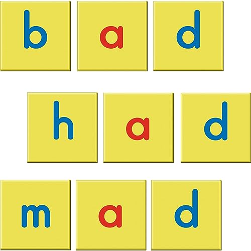 Really Good Stuff EZread Magnetic Word Building Kit - 1 Tray, 52 Letters