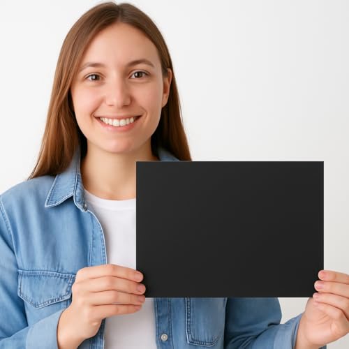 Accent Design Paper Accents Variety Pack, Back in Black Cardstock, 12x12 Inch, 10 Sheets, 5 Different Black Cardstocks, Scrapbooking Cards and Crafts - color: Back in Black