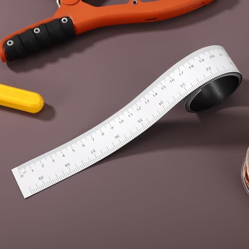 Magnetic Ruler Tape, 39.37 Inch Flexible Magnetic Measuring Tape with Inches & Centimeters for Classroom Whiteboard Workshop Milling Machines Drawing and Craft Table