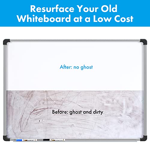 HAMIGAR Magnetic Whiteboard Contact Paper 36" x 48" Dry Erase White Board Sticker for Wall Stick on White Board Peel and Stick Wallpaper Adhesive Poster with Marker, Magnetic Eraser and Magnets - size: 36" x 48"