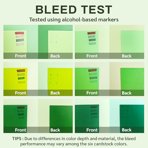 green cardstock paper (Green, 120 Sheets)