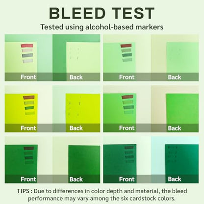 green cardstock paper (Green, 120 Sheets)