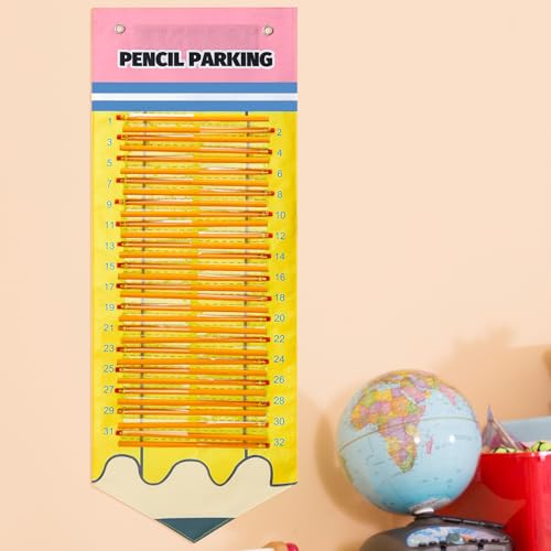 Pencil Dispenser Parking Pocket for Classroom Magnetic Pencils Hanging Chart Organizer Anchor Holder for 2026 Back to Schoo New School Year Teacher Must Have(Pencil) - style: Pencil