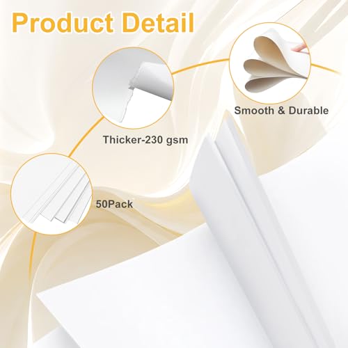 50 Pack White Poster Boards, 11"x14" White Poster Paper Heavyweight Poster Board Bulk Blank Poster Board for Art Display Board,Classroom Use,School Craft Project,Presentation Drawing - color: White, size: 50 PACK