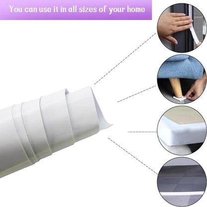 Closed Cell Neoprene Foam Rubber Sheet with Adhesive - 60 x 15 x 1/8 Inch Multi-Function Insulation, Soundproofing, and Weatherproof Foam Padding Easy Cut DIY, White - color: White, size: 60 x 15 x 1/8"