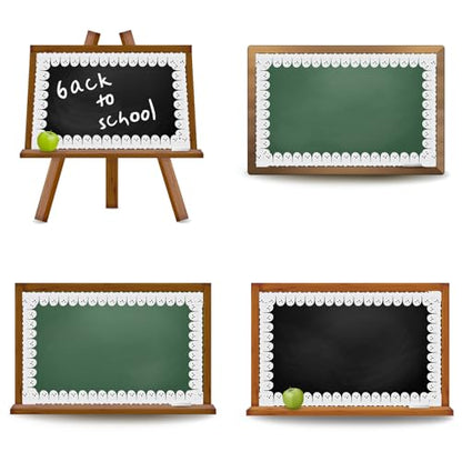 Whaline 65.6Ft Halloween Bulletin Board Border Glitter White Ghost Die Cut Trim Border Roll for Spooky Chalkboard Wall Decor - style: Ghost
