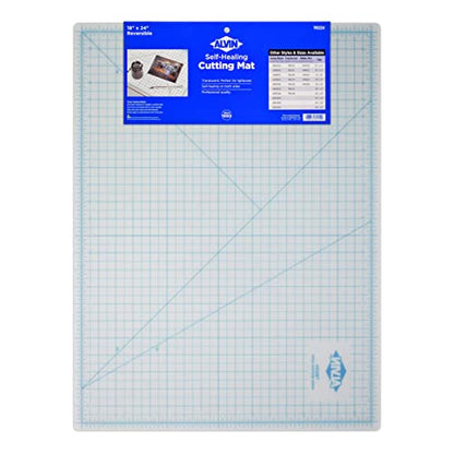 ALVIN TM Translucent Cutting Mat 18 x 24 inch | 3mm Layer with Grid on 1 Side | Light Box Compatible - Model TM2224 - color: Translucent, size: 24"L x 18"W