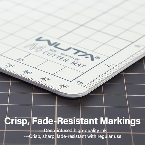 WUTA Self Healing Sewing Mat, PVC Cutting Mat A3 Double Sided Cutting Board for Sewing, Craft, Quilting, Fabric, Scrapbooking Project (12 x18 inch) - size: 17.7"L x 11.8"W