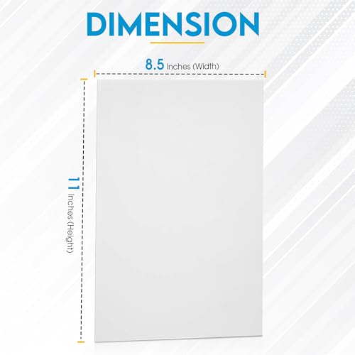 White Cardstock Paper 100 Sheets 8.5 x 11, Thick White Cardstock 110LB, Heavyweight Cardstock Paper for Invitations, Crafts, Printing, Business Cards, Art Projects Valentines Day Cards! - size: 100-Pack