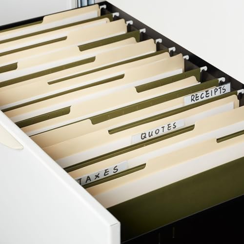 Staples Hanging File Folders, Legal Size, 5‑Tab, Standard Green, Durable Construction – 100/Carton - style: 100 Pack