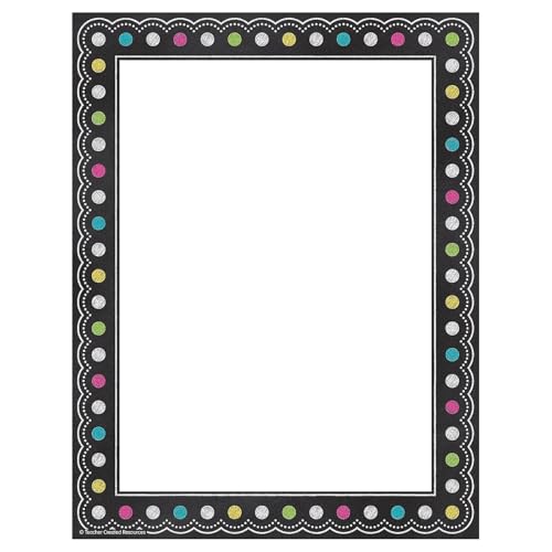 Teacher Created Resources Chalkboard Bright's Computer Paper (5837)