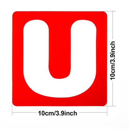 TecUnite 26 Pieces Alphabet Stencils Set Plastic Letter Stencils for Painting Learning, DIY Craft Decoration (4 x 4 Inches) - size: 4 x 4 Inches