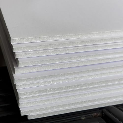 ZJCEASER Foam Core Board, 12 x 16, White, 3/16" Thick, 12 Pack | Poster Board, Sign Board, School Projects, Arts & Crafts, Framing - size: 12x16''
