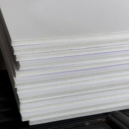 ZJCEASER Foam Core Board, 8 x 10, White, 3/16" Thick, 12 Pack | Poster Board, Sign Board, For School Projects & Arts, For University Displays & Events, For Framing - size: 8x10''