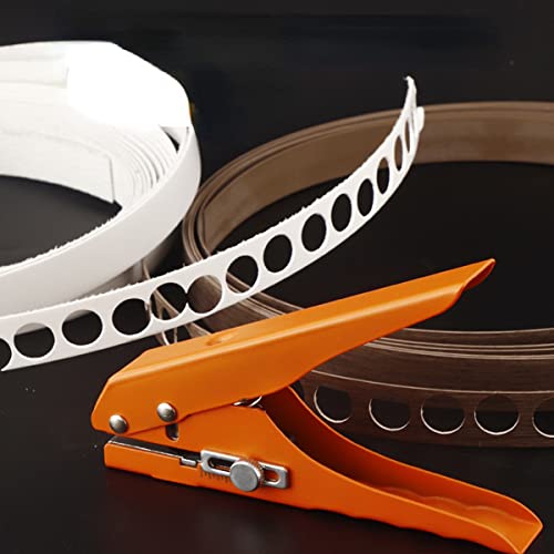 Single Hole Punch, Heavy Duty Hole Puncher, Handheld Paper Hole Puncher, Edge Banding Punching Pliers Punching Tool with Limit Taper Drill＆Taper Drill for Paper Cards, Hard Film, Thin Wood