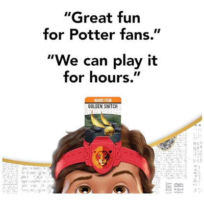 Hedbanz, Harry Potter Wizarding World 2022 Edition with New Cards Family Board Game Gift Toy Merchandise Books Movies Card Game House Headbands, for Adults & Kids Ages 6 and up - style: Wizarding World Hedbanz