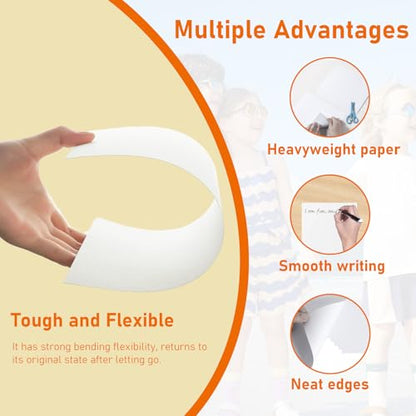 Guakicae 150 Sheets White Cardstock 5 x 7 Certificate Paper, 300gsm/110lb Heavyweight Paper Flat Card Stock for Wedding Invitations, Thank You Cards, Business Cards, DIY Card Making, Menus - color: White, size: 5x7-150pcs