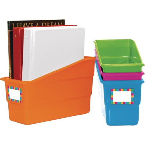 Really Good Stuff Set of 4 Neon Book And Binder Holders - color: Neon