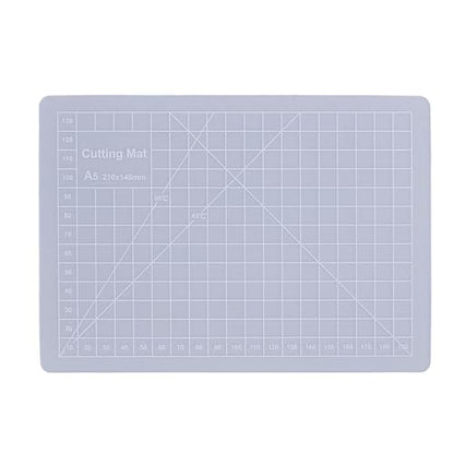 Keenso Crafts Transparent Non Slip Cutting Mat for Precise Crafting Writing Painting for Students Composite PVC (A5 Size) - size: 8.3"L x 5.9"W