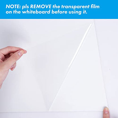 HAMIGAR Magnetic Whiteboard Contact Paper 36" x 48" Dry Erase White Board Sticker for Wall Stick on White Board Peel and Stick Wallpaper Adhesive Poster with Marker, Magnetic Eraser and Magnets - size: 36" x 48"