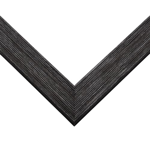 CustomPictureFrames 9x5 Rustic Shadow Box Frame - Solid Wood, UV Acrylic Plexiglass, Foam Board Backing & Hanging Hardware - Barnwood Display Frame for Poster Arts, Photos & Certificates - Black - size: 9x5