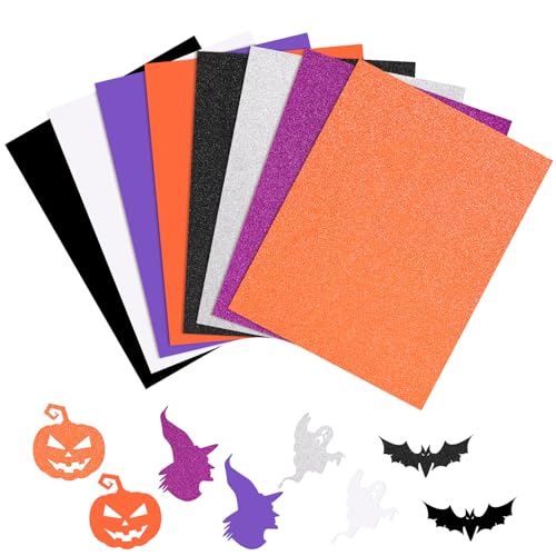 60Sheets Orange Black White Purple Cardstock 8.5x11" Blank Card Stocks Scrapbook Paper Orange Construction Paper for DIY Crafts Invitations Greeting Cards Making School Office Home Supplies - color: Black Purple Orange