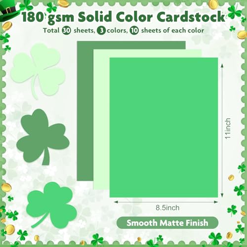 60Sheets Green Cardstock 8.5x11" Glitter Card Stocks Dark Green Scrapbook Paper Light Green Construction Paper for Crafts Invitations Greeting Cards Making School Office Home Supplies - color: Green