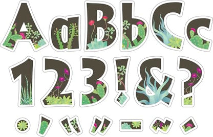 Barker Creek Letter Pop-Outs, 4" Prickles, Multicolor Designer Letters for Bulletin Boards, Breakrooms, Reception Areas, Signs, Displays, And More! 4", 255 Characters per Set (1734) - style: Prickles