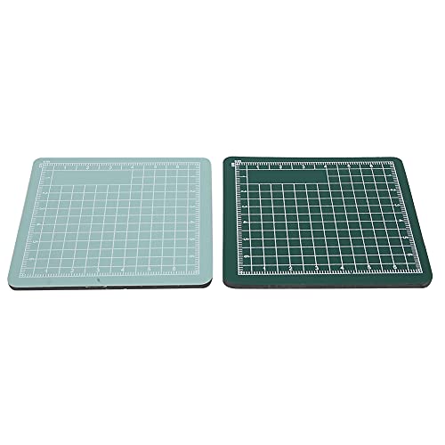 2pcs 8x8cm Mini Cutting Mat, Self Healing PVC Pad for DIY Craft, with Non Slip Surface for Writing Painting Carving