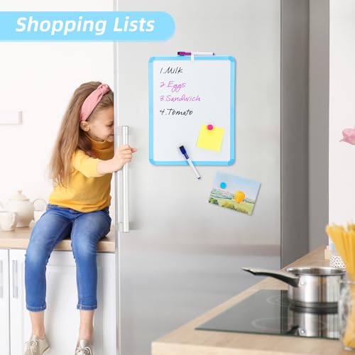 VUSIGN Small White Board Dry Erase, Blue - color: G-blue