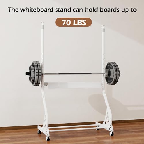 Glass White Board Stand, with Wheels, Height & Width Adjustable Universal Mobile Stand for Whiteboard/Glass Board, Ideal for Office, Classroom,Home Studio - Teachers, Professionals, Artists | , Height and Width Adjustable Universal White Board Holder Base
