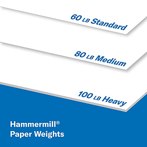 Hammermill Cardstock, Premium Color Copy, 60 lb, 18 x 12-100 Bright, Made in the USA Card Stock, 120040R - 1 Pack (250 Sheets) - size: 1 Pack | 250 Sheets, style: 18x12