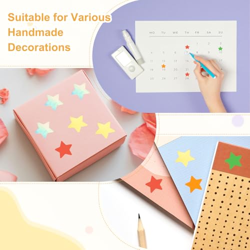 PATIKIL Star Stickers Roll 1", 500 Pcs Self-Adhesive Reward Stickers for Classroom Teacher Supplies and DIY Craft, Blue - color: Blue, size: 1"