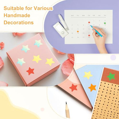 PATIKIL Star Stickers Roll 1", 500 Pcs Self-Adhesive Reward Stickers for Classroom Teacher Supplies and DIY Craft, Blue - color: Blue, size: 1"