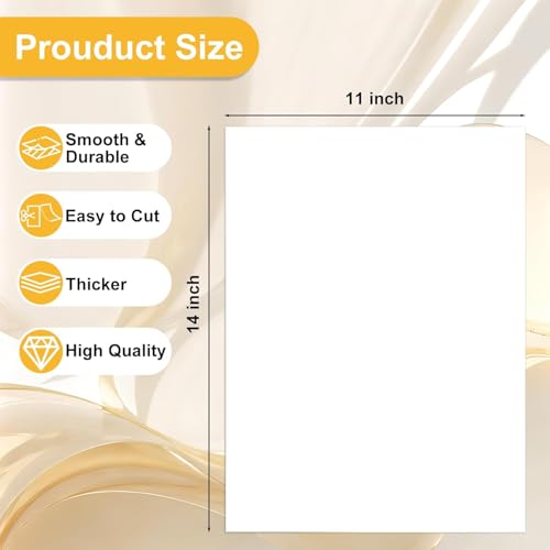 25 Pack White Poster Boards, 11"x14" White Poster Paper Heavyweight Poster Board Bulk Blank Poster Board for Art Display Board,Classroom Use,School Craft Project,Presentation Drawing - color: White, size: 25 PACK