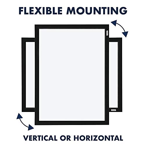 Quartet Magnetic Whiteboard, 17 x 23 inches White Board, Dry Erase Board, Black Frame (MWDW1723M-BK) - color: Black Frame, size: 23"W x 17"H