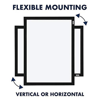 Quartet Magnetic Whiteboard, 17 x 23 inches White Board, Dry Erase Board, Black Frame (MWDW1723M-BK) - color: Black Frame, size: 23"W x 17"H