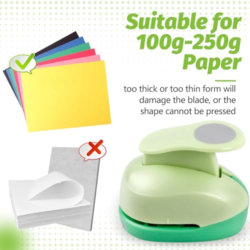 UCEC 1/2 Inch Circle Punch - Paper Circle Punch for Crafts, Scrapbooking, Cards & Arts - color: Circle, size: 1/2 Inch