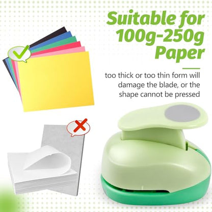UCEC 1/2 Inch Circle Punch - Paper Circle Punch for Crafts, Scrapbooking, Cards & Arts - color: Circle, size: 1/2 Inch