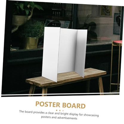 BESTOYARD 1Set Trifold Poster Board with Double Sided Tape Display Board for Presentations School Projects and Artwork Showcasing Convenient and Portable