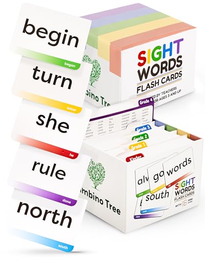 Sight Words Flash Cards Kindergarten to 4th Grade - 600 Words from Dolch's and Fry's Lists with 18 Mini Games
