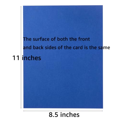 30 Sheets Cardstock Paper 8 1/2 x 11 Inches, Blue | For Crafts and Invitations - color: Blue